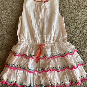 Mini Boden 3-4 Light Pink Embroidery Party Dress